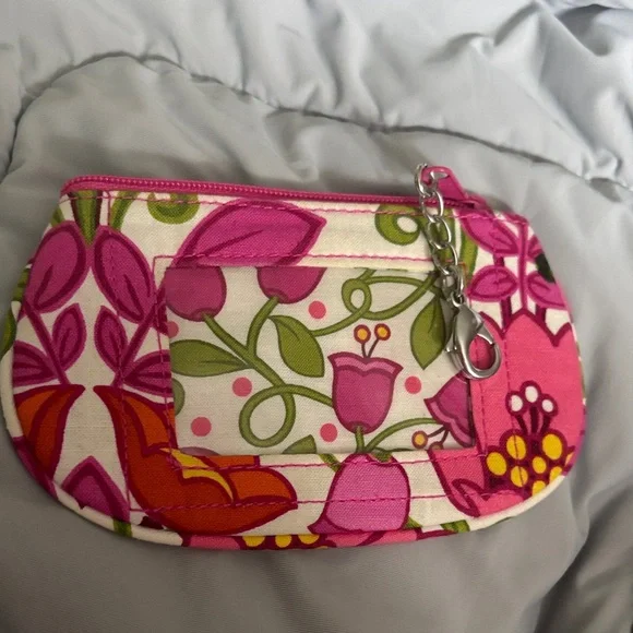 Vera Bradley Pink and Orange Floral Wallet - Picture 2 of 3